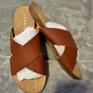 Ladies Size 10 Esprit cork flat sandals